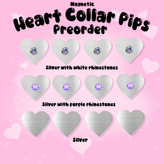 PREORDER: Silver Heart Pips